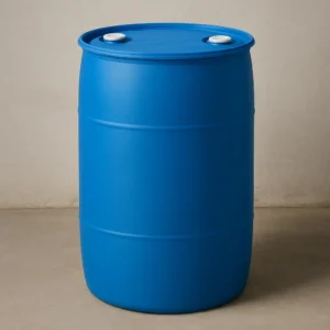 blue 55 gallon drum