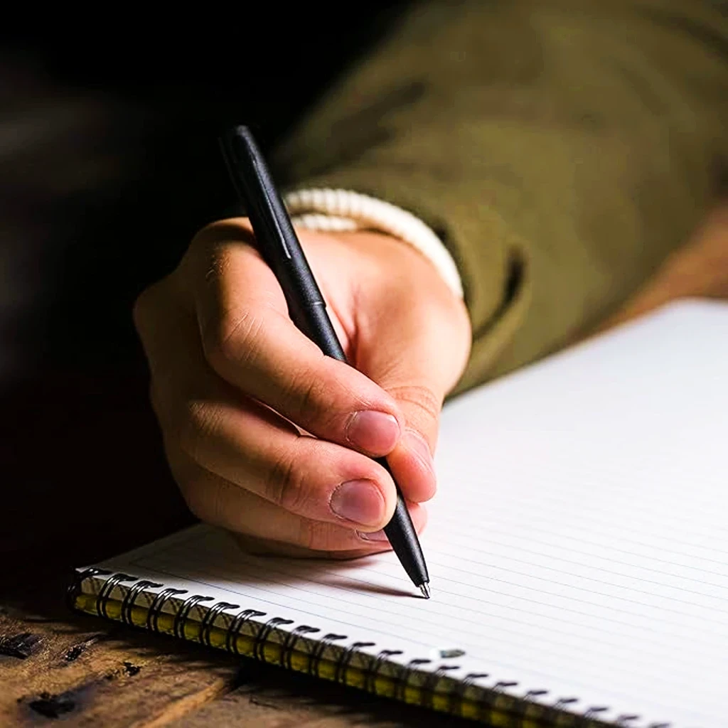 Weatherproof black pen